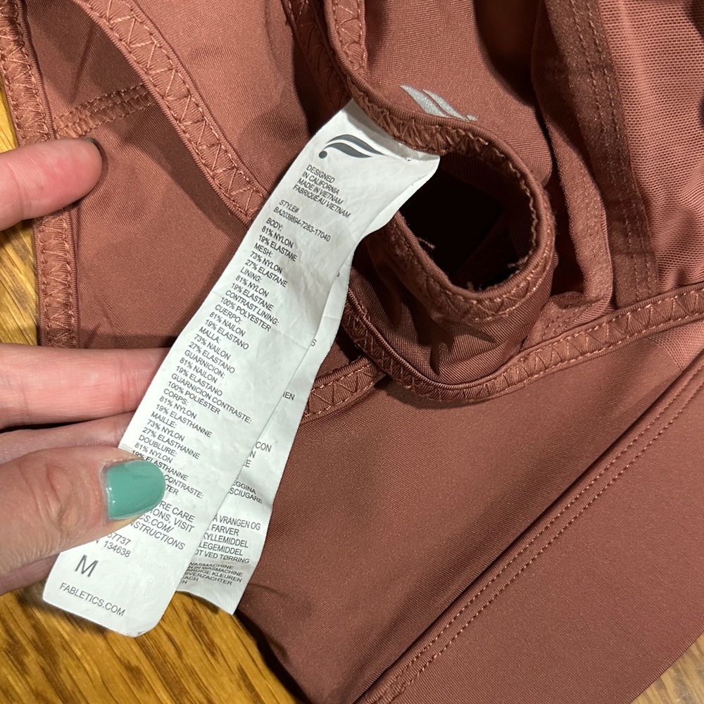 *Fabletics* Mauve High-Neck Trinity High Impact S… - image 8